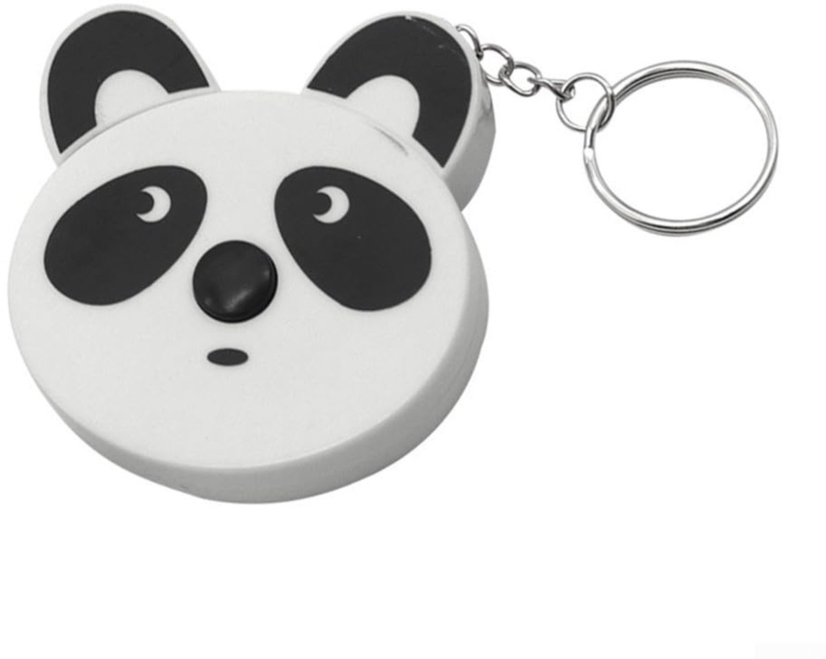 Cartoon Meetlint - Mini Liniaal - Nauwkeurig Meten - Automatisch Intrekbaar - 150 cm - Panda