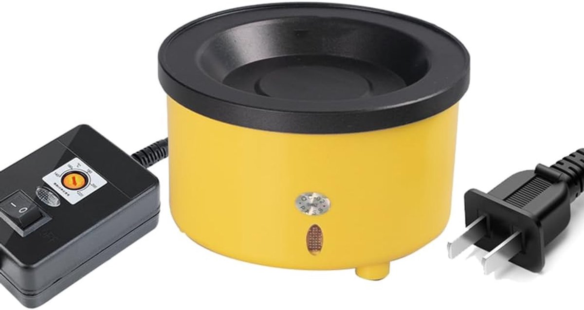 Elektrische Lijmpot - Hete Lijm Smelter - Doe-het-zelf Knutselen - Instelbare Temperatuur - 50ml Capaciteit - Grijs