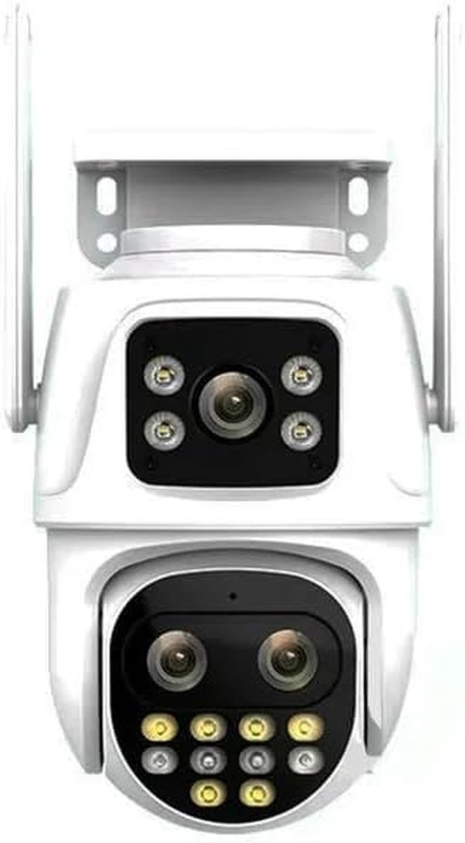 Beveiligingscamera - Drievoudige lens camera - Huis beveiligen - 15x optische zoom - 30 meter nachtzicht - Zwart