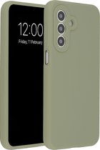 Accezz Hoesje - Geschikt voor Samsung Galaxy A27 (5G) - Liquid Silicone Backcover - Cooper Green