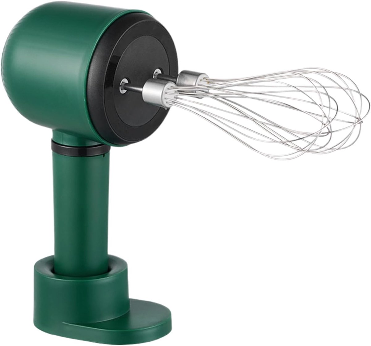 Elektrische mixer - Handmixer draadloos - Bakken en koken - Drie snelheden - 9.5x10x9.5 cm - Wit