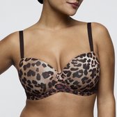 PrimaDonna Twist Giganni Voorgevormde Balconette Bh 0242622 Leopard Bloom - maat EU 70D / FR 85D