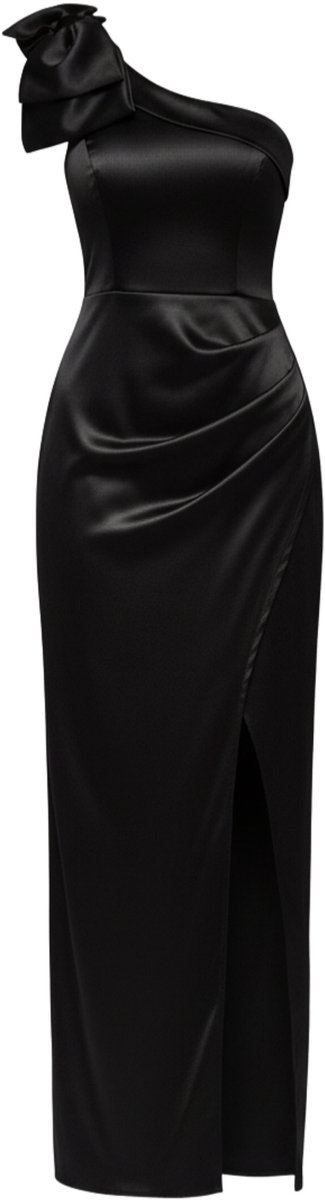 LARICA Jurk - polyester - rits - jurk Zwart XS