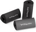 Drie zwarte penverdikkers met het 'VITILITY' logo.
