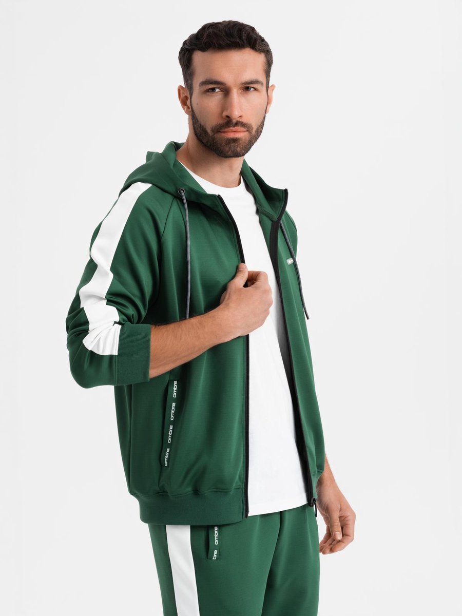 OMBRE Set - polyester - lange mouw - effen Donkergroen S