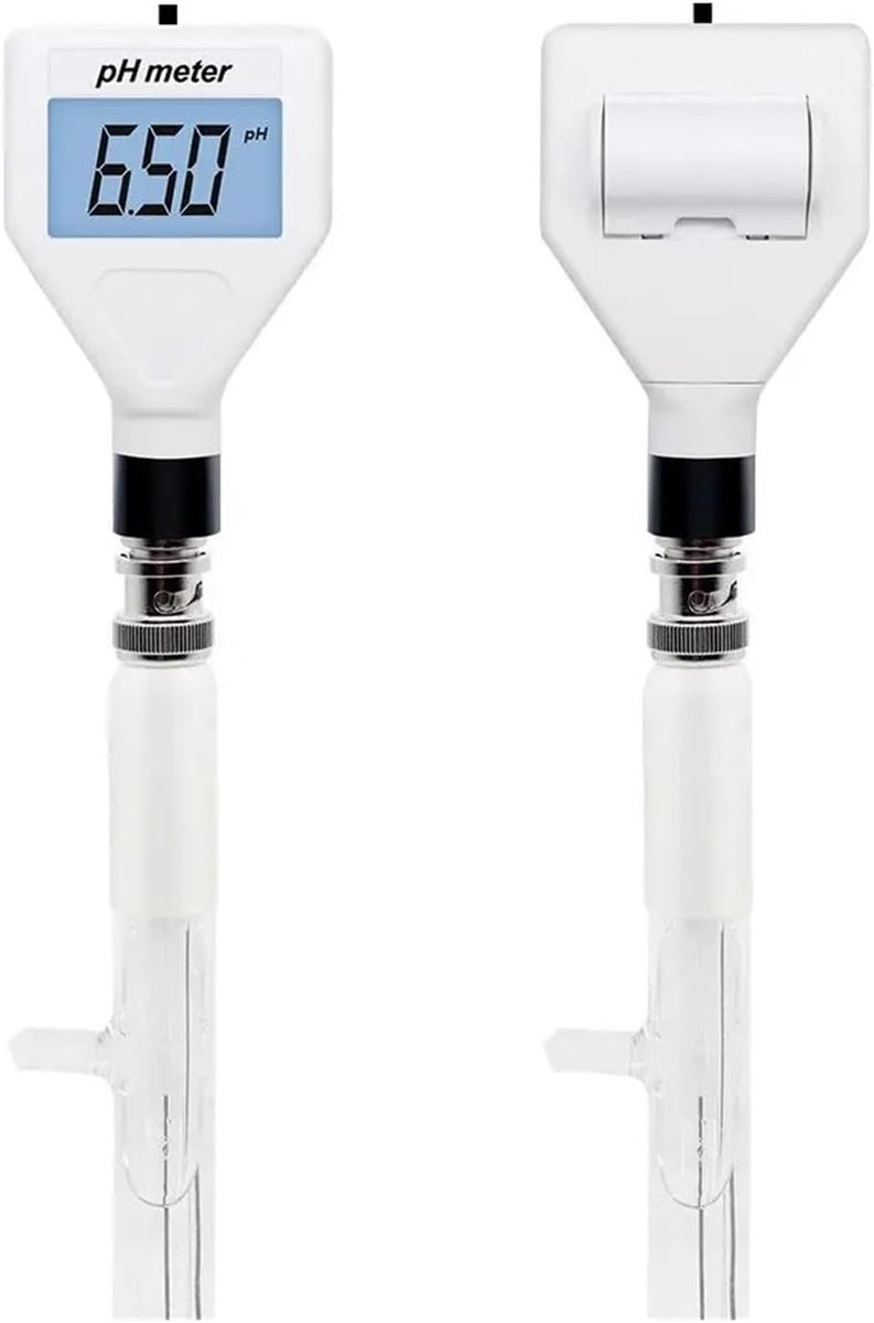 Digitale Bodemtester - pH-meter Zuurtemeter - Grond Testen - Wit Achtergrondlicht - 14 pH Bereik - Zwart