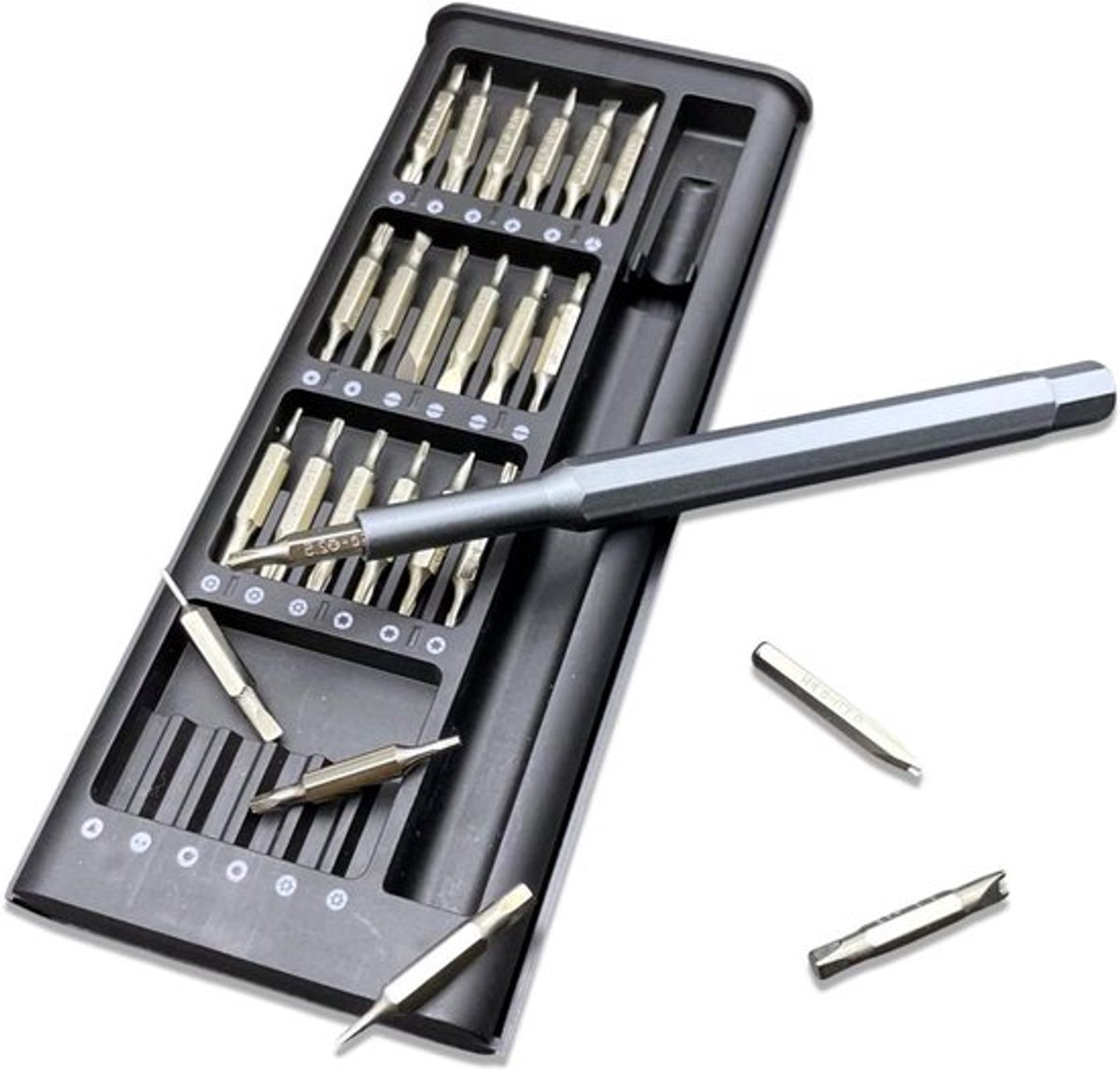 Mini schroevendraaier set met 52 verschillende accessoires