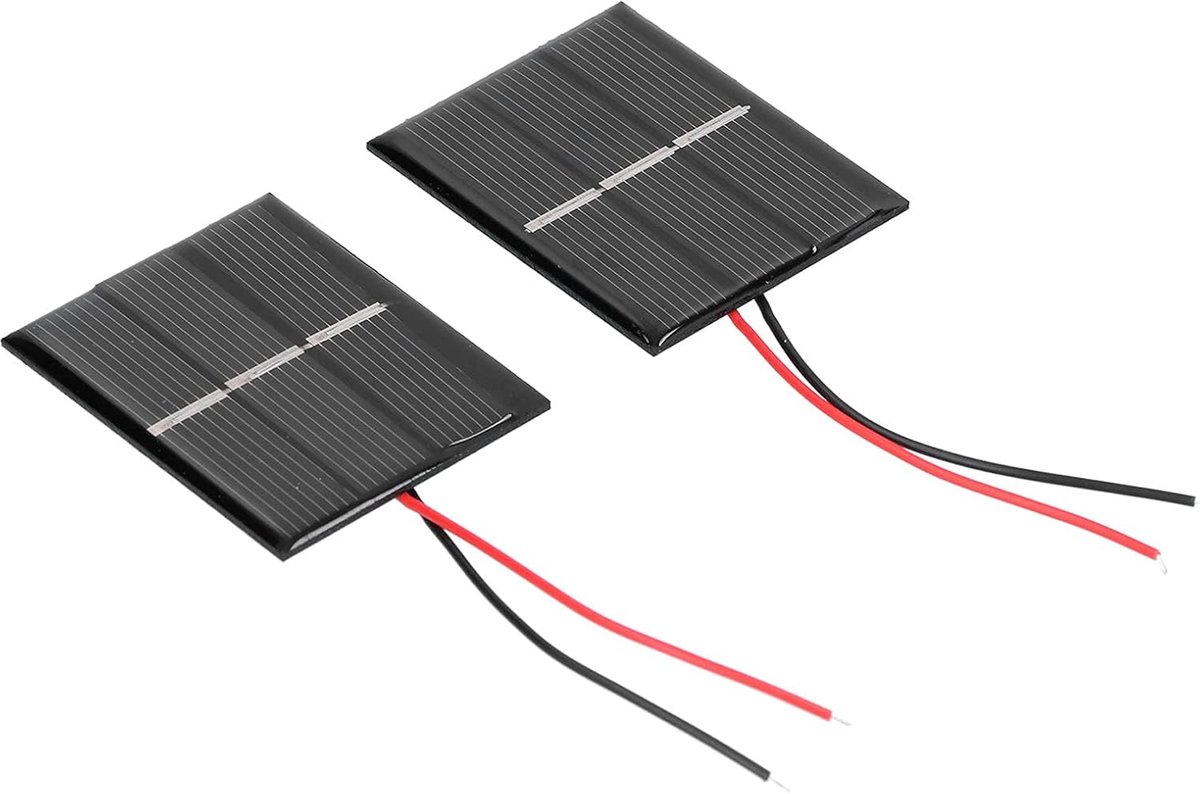 Zonnepaneel Module - Micro Zonnecel - Doe-het-zelf Projecten - Gebruik bij weinig licht - 43 x 55 mm - Zwart