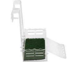 Schildpad Zonneplatform - Rustend Platform - Reptielen Verzorgen - Acryl Materiaal - 16 x 10 x 6 cm - Transparant