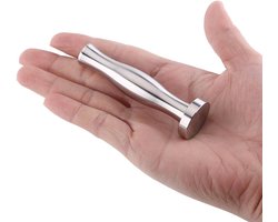 Koffie Tamper - Aanstamp Gereedschap - Espresso Bereiden - Massief Roestvrij Staal - 9 x 3 x 3 cm - Zilver