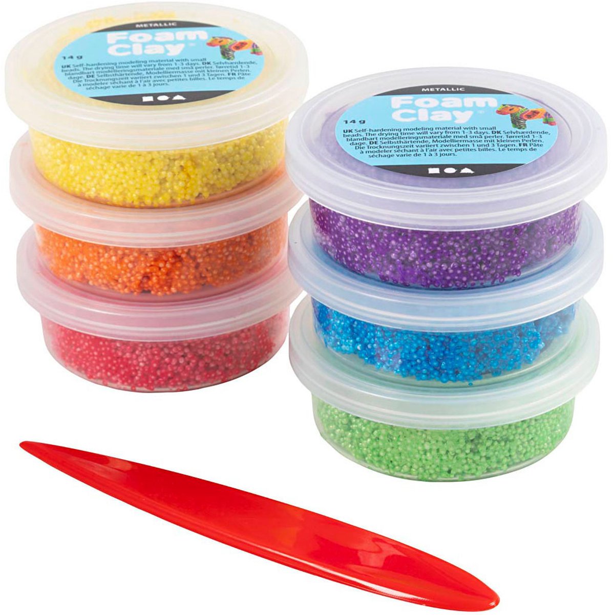 Foam Clay Metallic Kleuren - 6x14gr..
