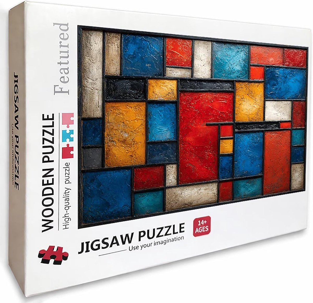 Kleurpuzzel 5000 stukjes - Doe-het-zelf puzzel - Ontspannend tijdverdrijf - Achterkant met letters - 156 x 105 cm - Veelkleurig