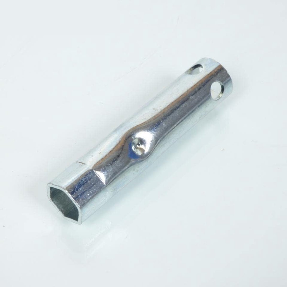Bougiesleutel - Motor Gereedschap - Motor Onderhoud - Met Rubber Houder - 10cm Lengte - Verchroomd