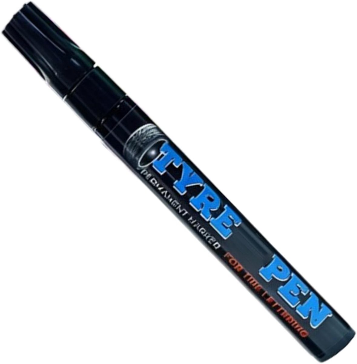 Banden Markeerstift - Tekenstift Auto - Voertuig Decoratie - Uitwisbaar Sneldrogend - 14 x 2 x 2 cm - Zwart