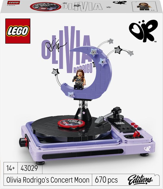 LEGO Editions Olivia Rodrigo's Concert Moon Kit de construction musical pour enfants et adolescents - 43029
