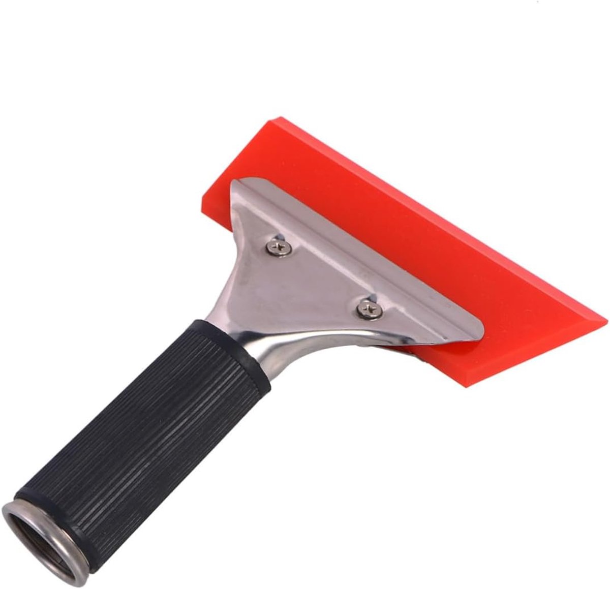 Raamtrekker Auto - Waterschraper Spiegel - Gladde Oppervlakken Reinigen - Antislip Handgreep - Medium Formaat - Rood