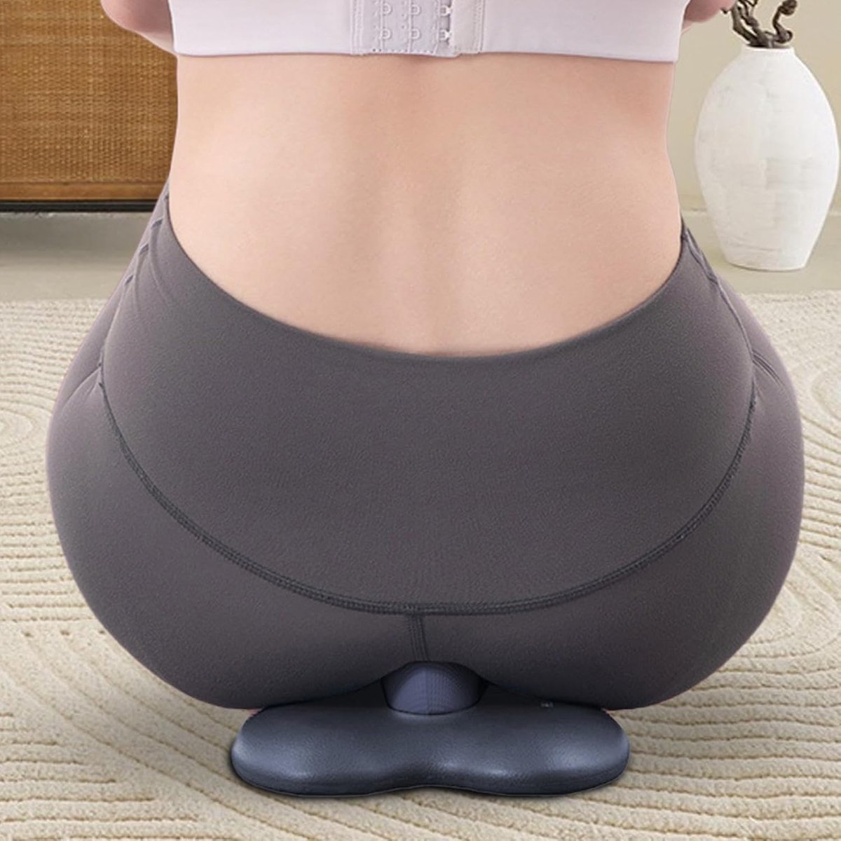 Binnendij Trainer - Bekkenbodem Trainer - Spierversteviging - Ergonomisch Ontwerp - 150 g - Zwart