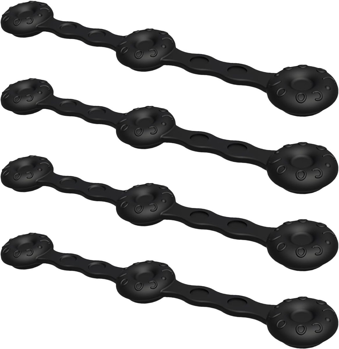 Luchtfriteuse Magneten Friteuse Clips Bakpapier Fixeren Antislip Ontwerp 4 stuks Zwart