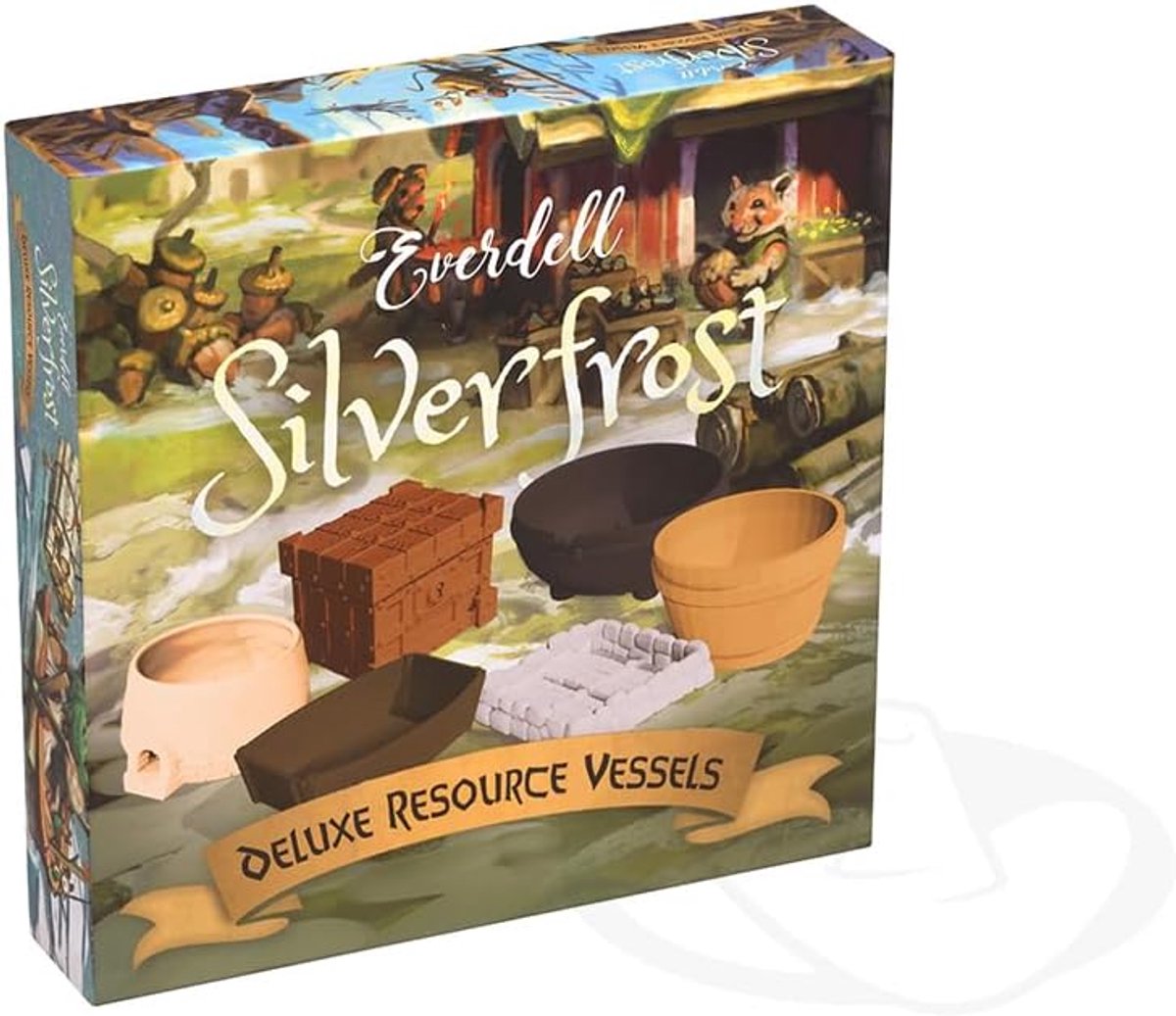 Asmodee Everdell Silverfrost Deluxe Resource Vessels bordspel accessoire.