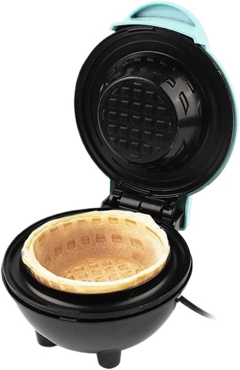 Mini Wafelijzer - Cake Sandwich Toaster - Ontbijt Snacks Maken - Antiaanbaklaag - 10x10x10 mm - One Color