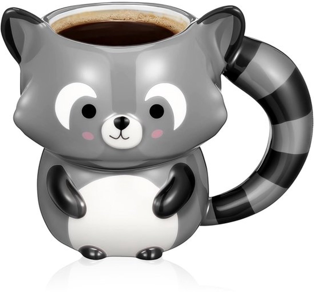 OmGoods - Dailygoody - 3D-koffiemok - Schattige dierenmok - Handbeschilderd