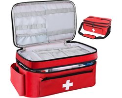 Nurse Medical Bag, Red, Can be carried in hand or over the shoulder - ShopVlot