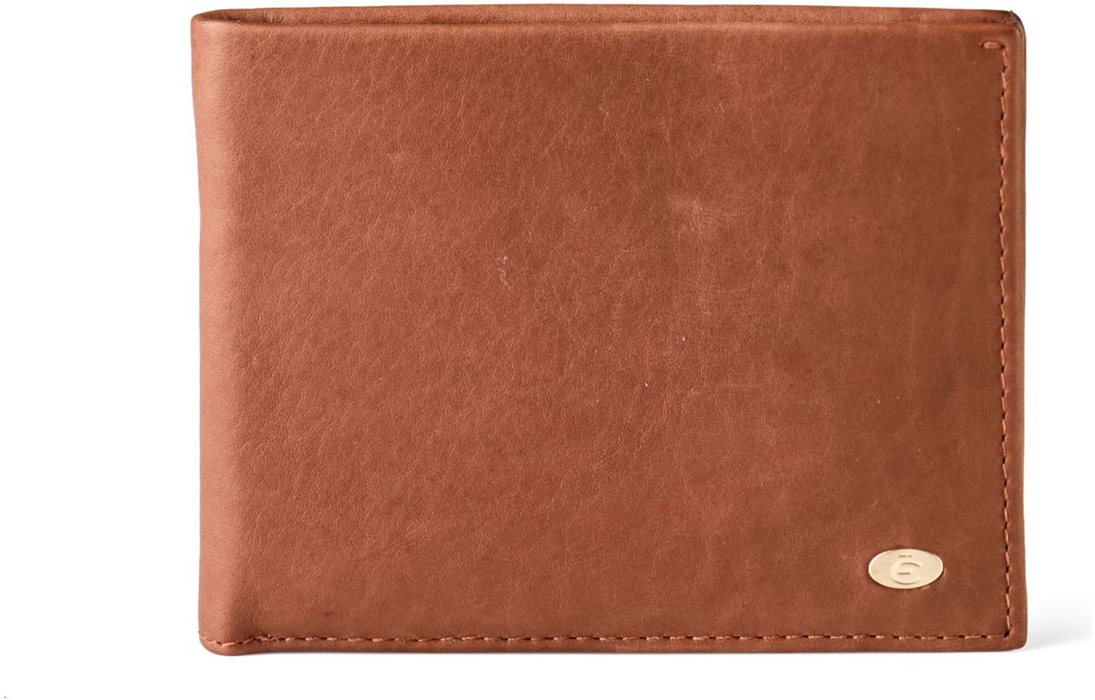Esquire Portemonnee Chicago Wallet Cognac Bruine