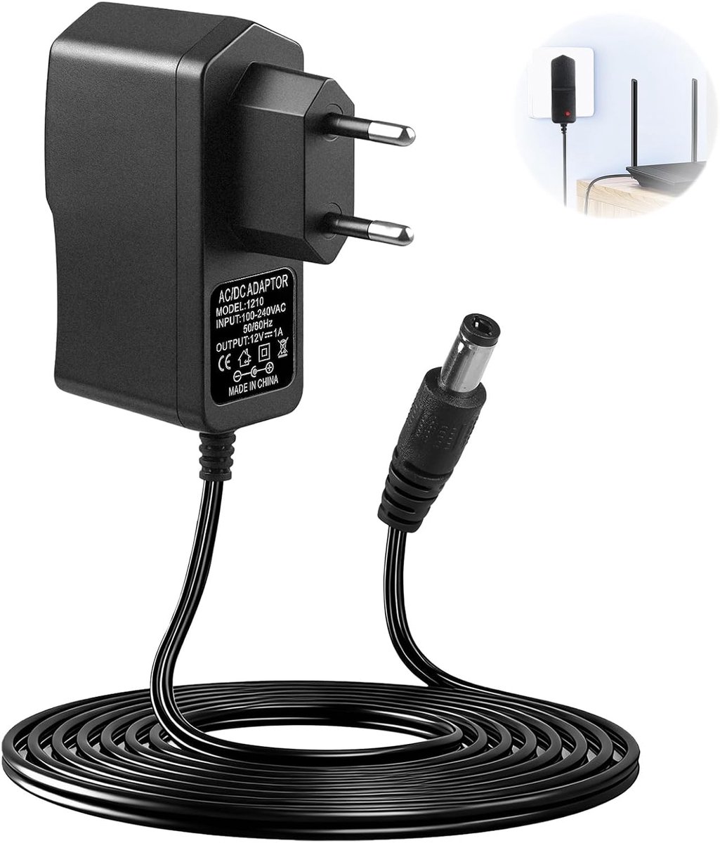 12 V 1 A universal AC adapter AC DC adapter 100-240 V 50/60 Hz - ShopVlot