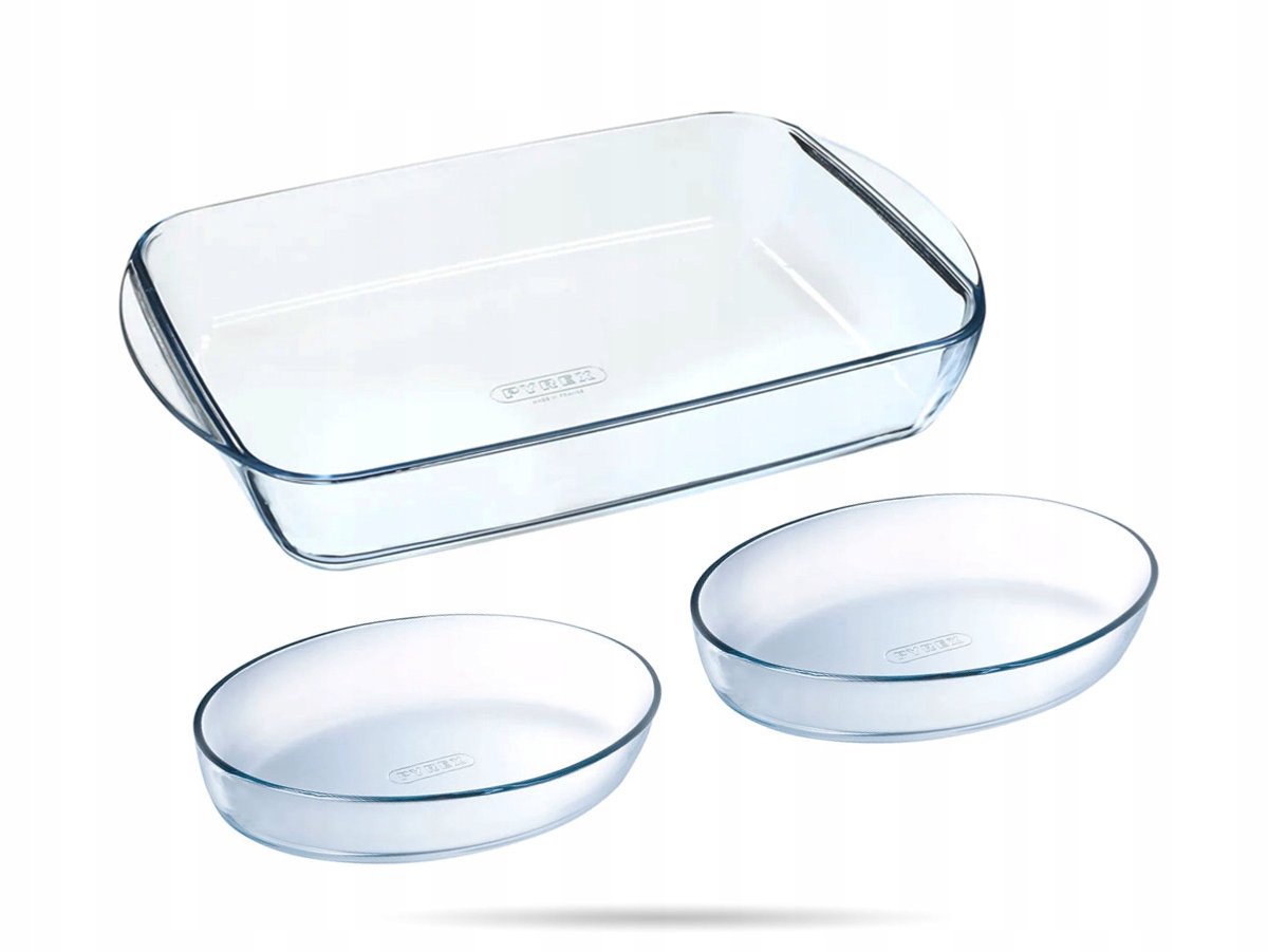 Pyrex Schaaltjes Set 3 stuks - 2,8L & 2x 0,7L Ovenbestendig glas