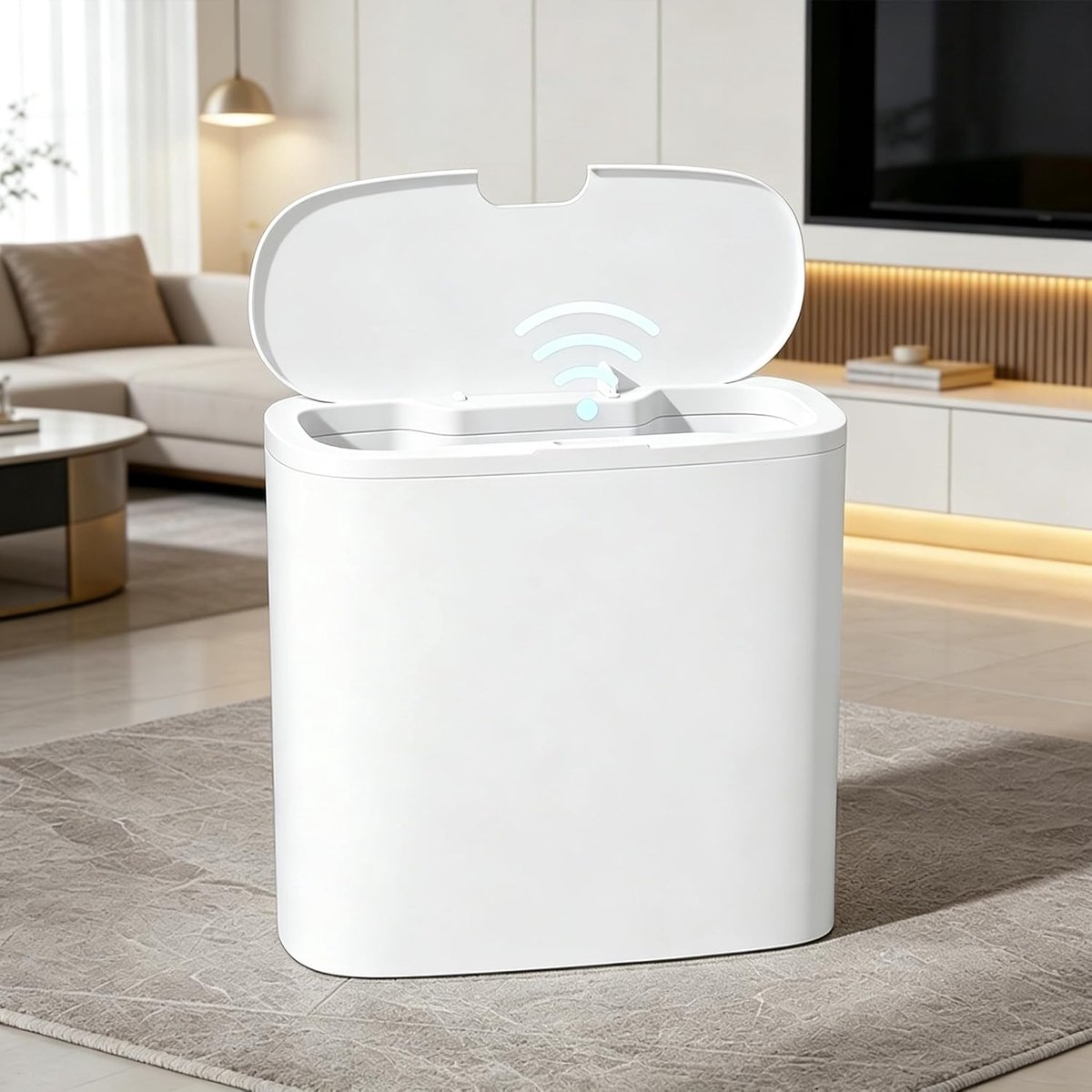 Vuilnisemmer 14 liter met sensor - Wandmontage en vrijstaand - Stil en waterdicht - Hygiënische opening - ShopVlot