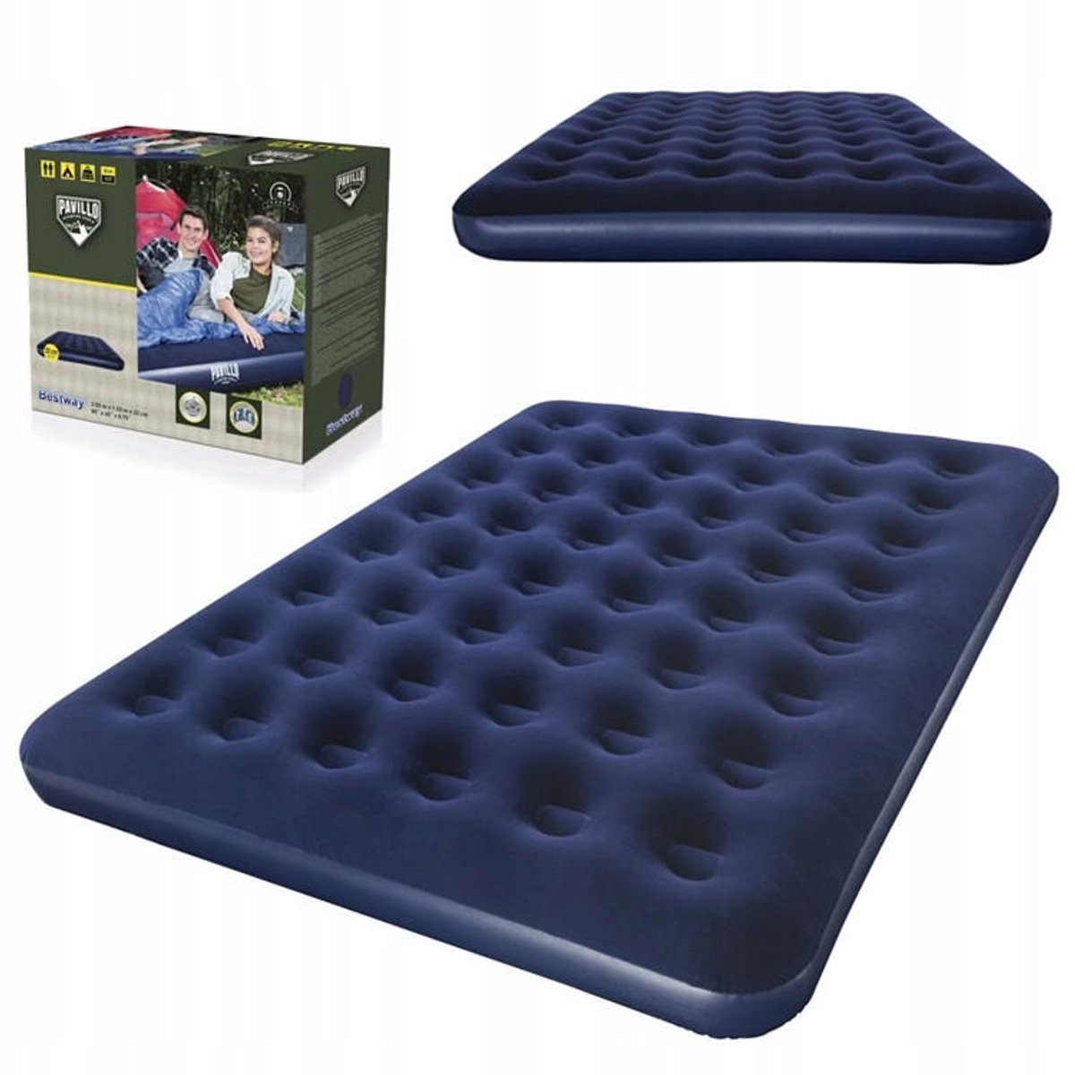 Bestway Pavillo Luchtbed 203x152 cm - Comfortabel en duurzaam