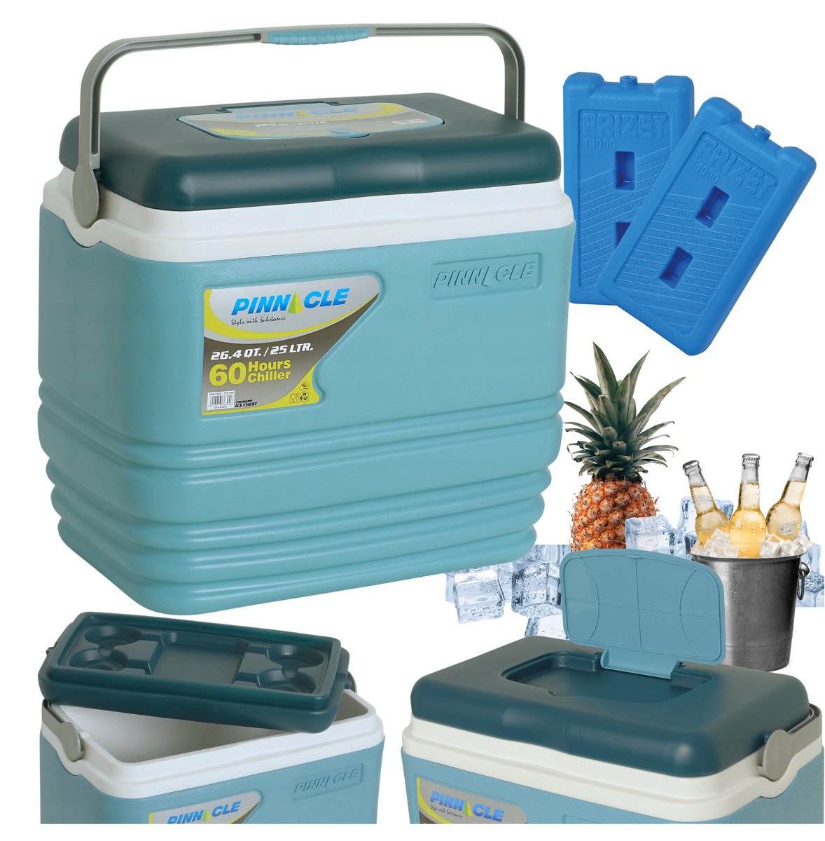 Merkloze Koelbox 25L met 2 Koelelementen - Ideaal voor Outdoor