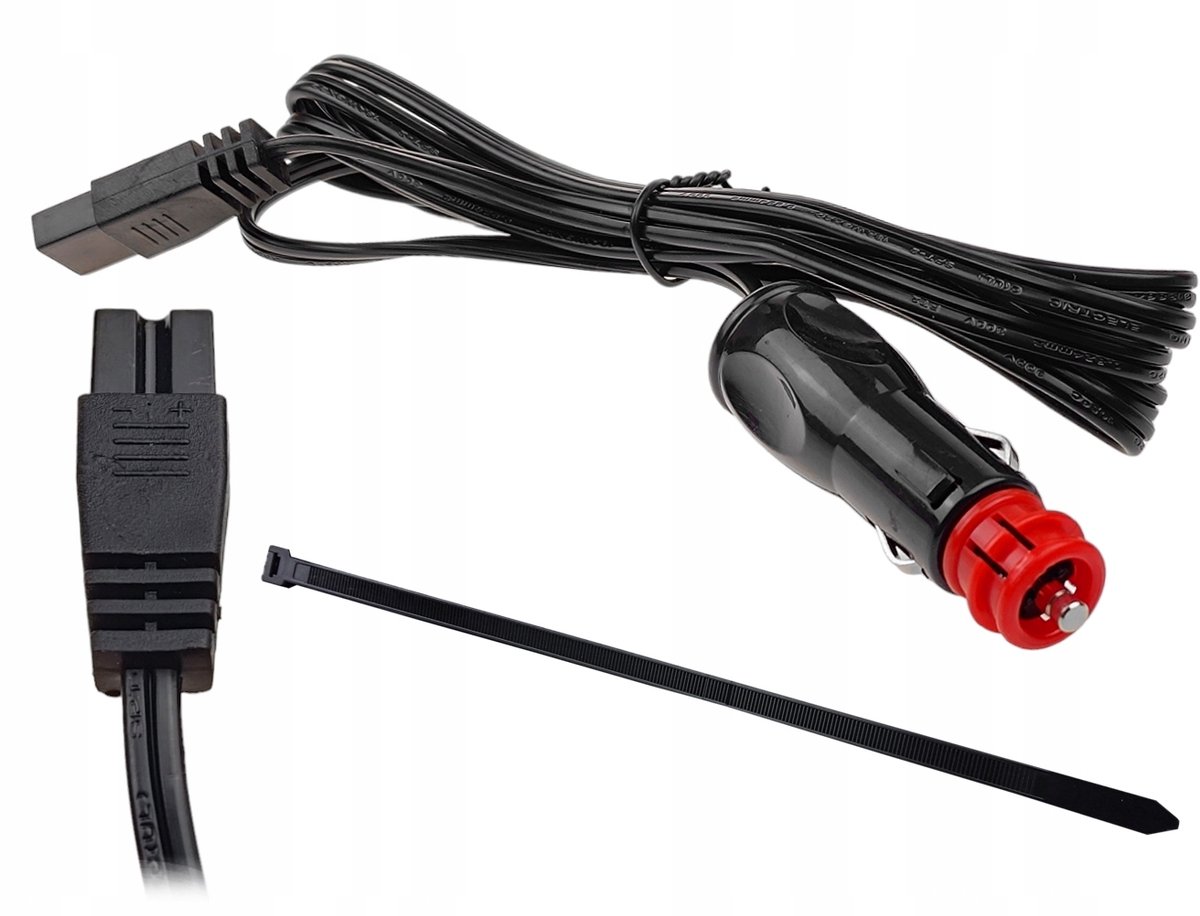2m Autokoelkast Kabel 12V/24V Voedingskabel met Stekker