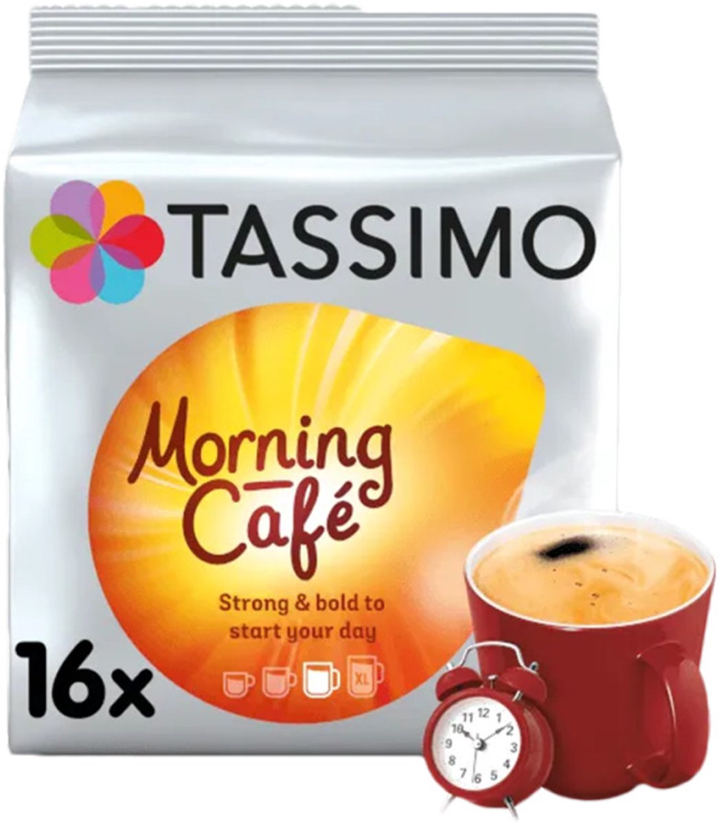 Koffiecapsules Tassimo Morning Cafe (compatibel met Bosch Tassimo capsulemachines), 16 st.