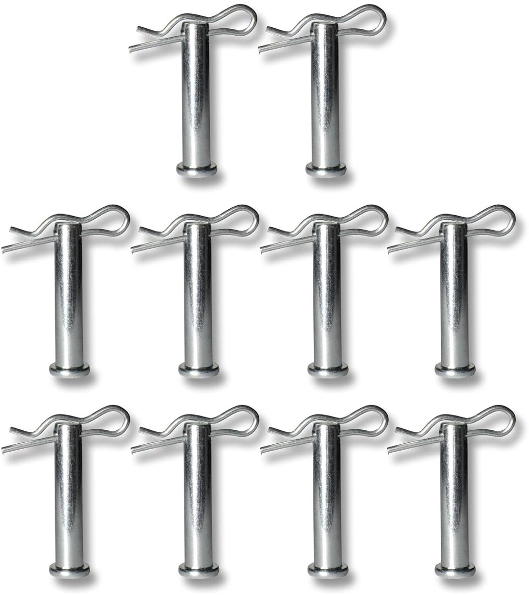 Werhe® 10 x quick change bolts for ground drills. Safety latch with cotter pen. Made of high-quality spring steel. - ShopVlot