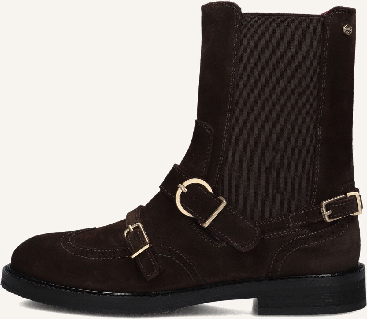 Fred De La Bretoniere - PARIS EDANE Ankle Boot Suede Dark Brown - Maat 36
