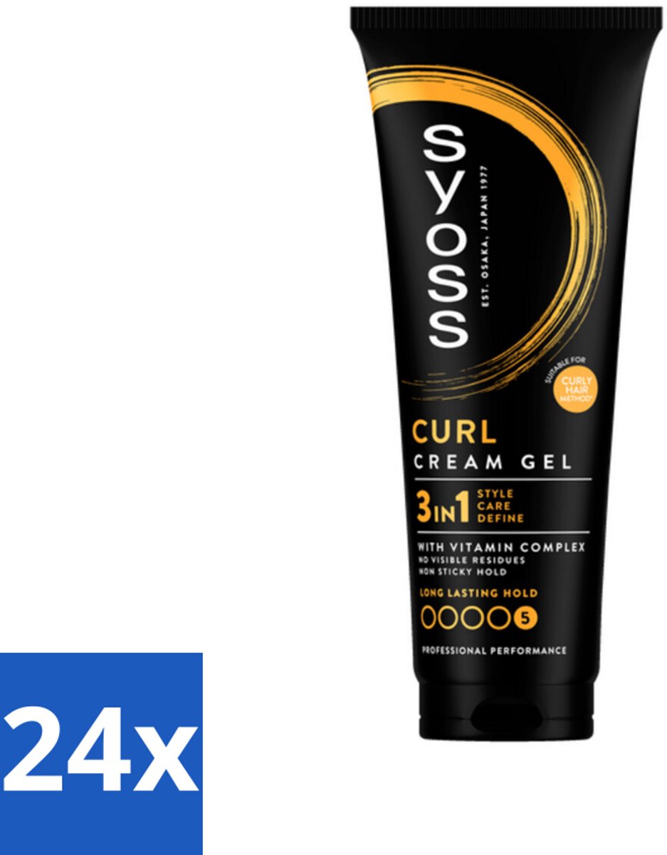 Syoss - Curl Control - Gel - Voor Gedefinieerde Krullen - 250 ml - Voordeelverpakking - 24 stuks