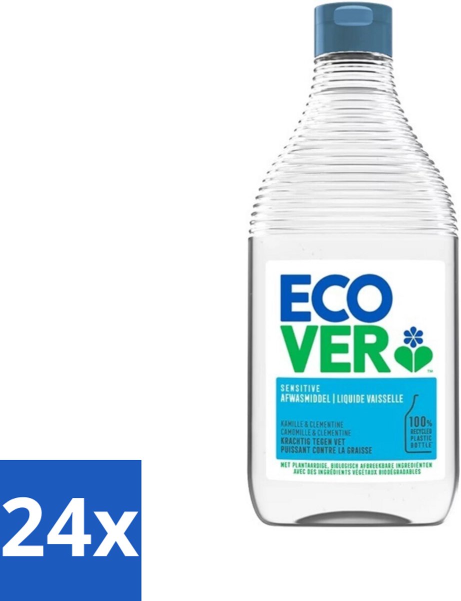 24 x Ecover - Afwasmiddel - Kamille & Clementine - 950 ml - Afwasmiddel - Biologisch Afbreekbaar - Plantaardige Reiniging - Kamille - Clementine