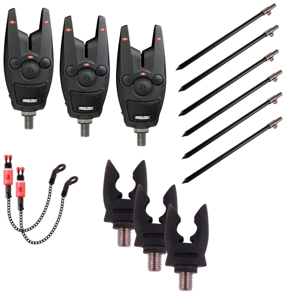 Prologic Bat Bite Alarm Set - 3 Rods - Karper Set