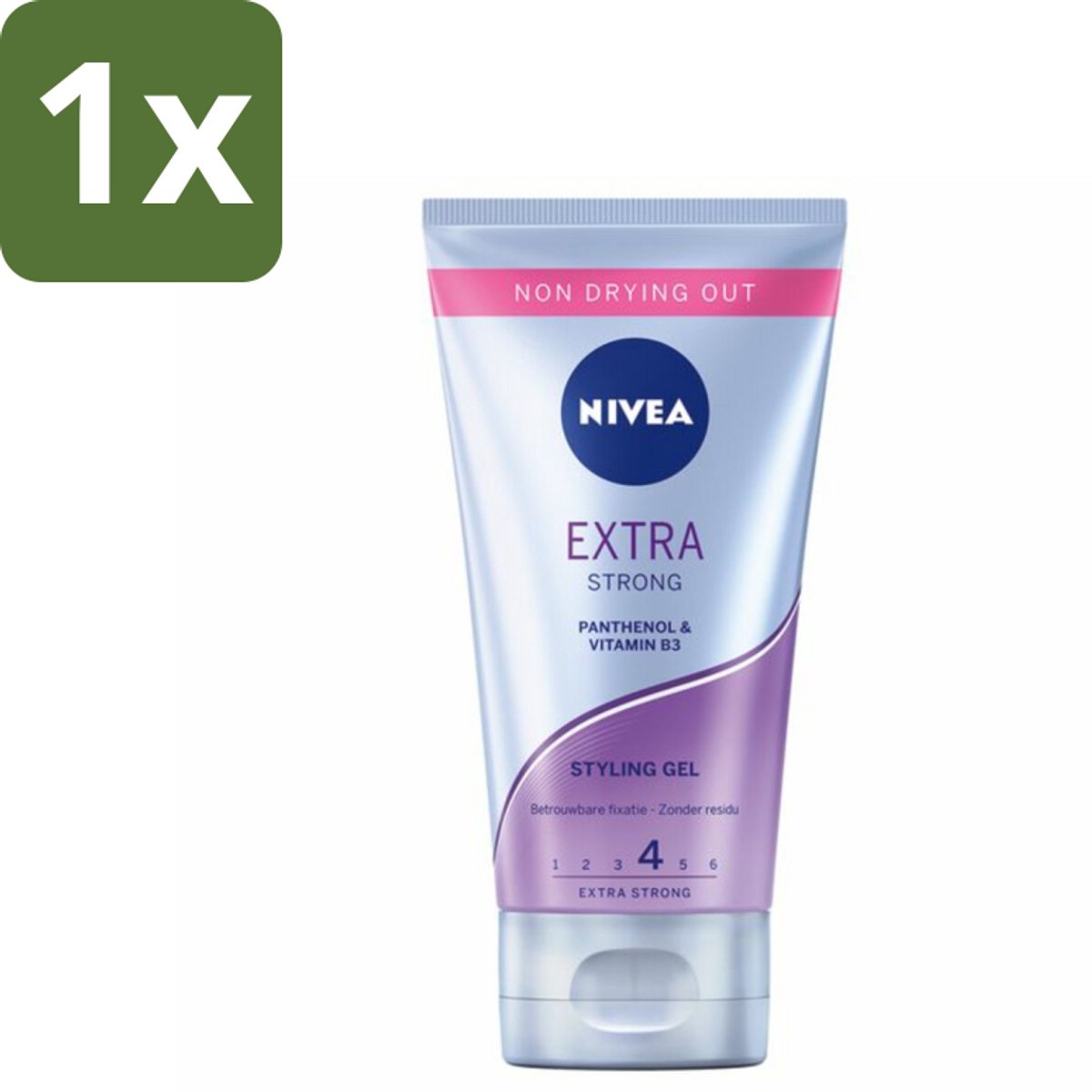 1 x NIVEA - Stylingsgel - Extra Sterk - Betrouwbare Fixatie - 150 ml - Styling Gel - Haar Fixatie - Voedend Haar - Haar Bescherming - Extra Sterke Fixatie