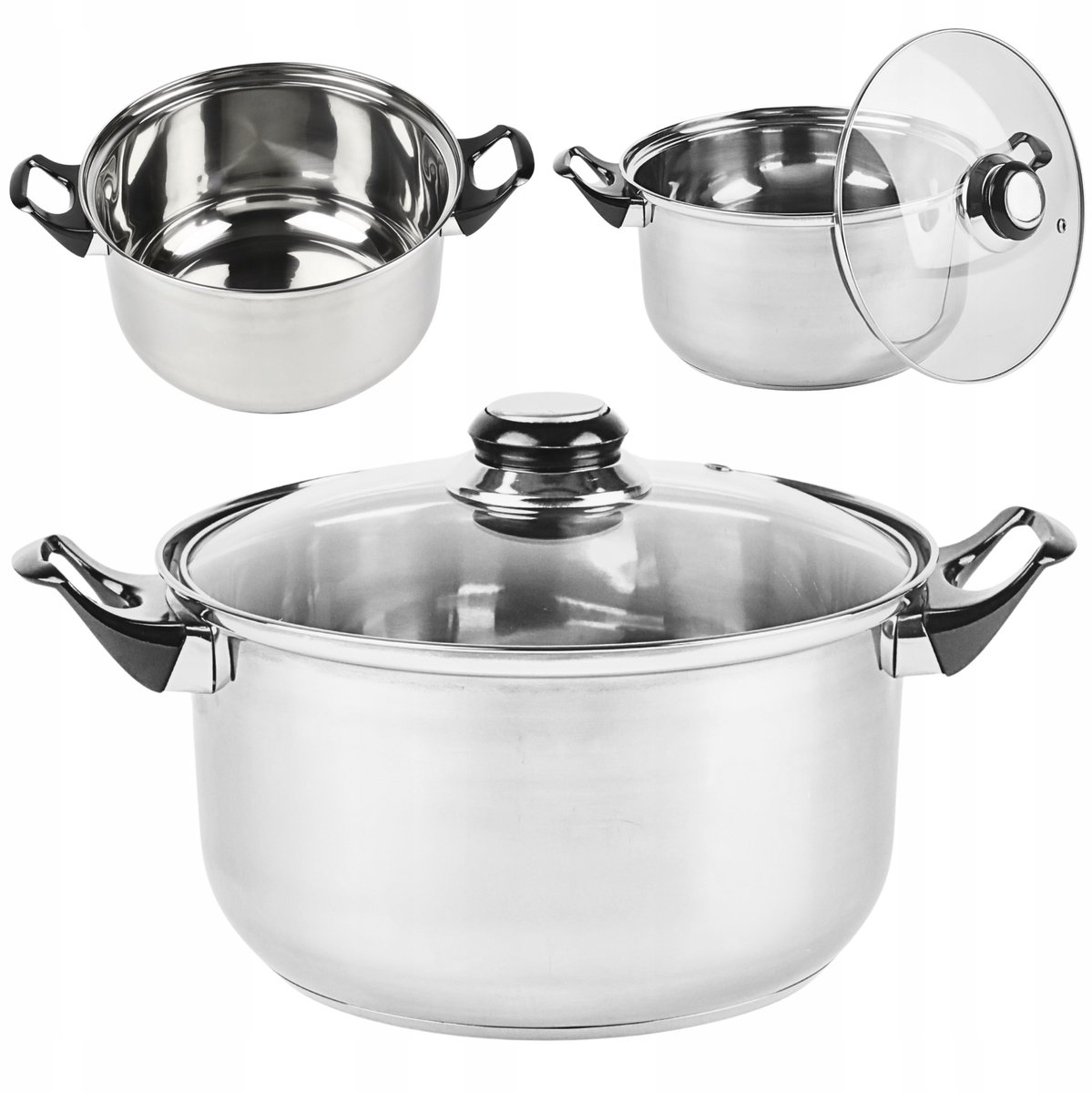 RVS Kookpan met Deksel 2.1L - 18cm - Gas & Elektrisch