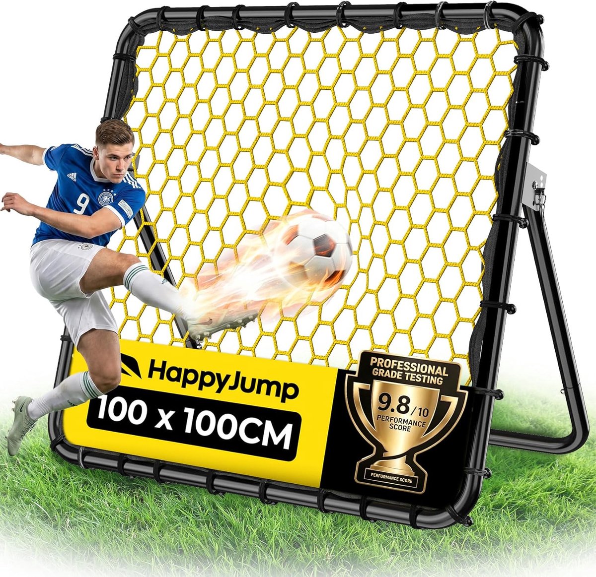 Voetbal Rebounder Net - 100CMx100CM - Duurzaam materiaal - Verbeter je techniek
