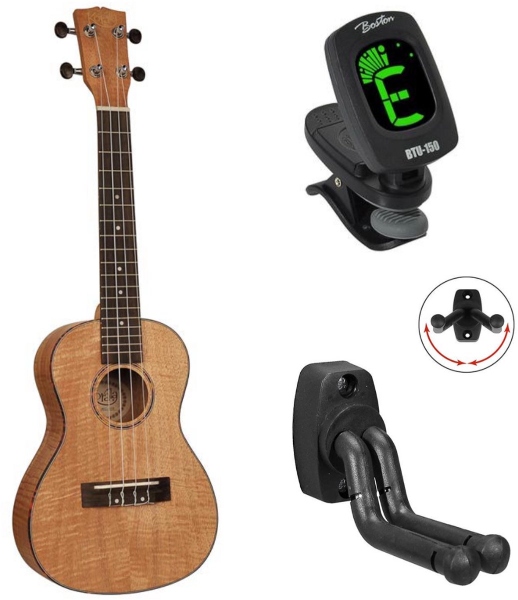 Korala UKC-310 bundel Naturel Performer Series Concert ukulele
