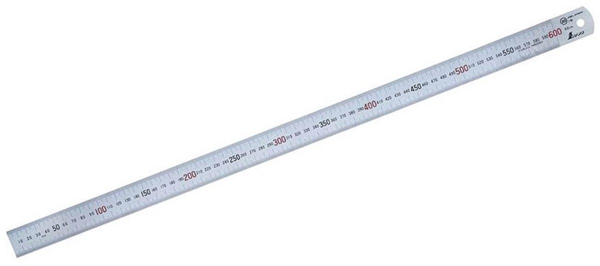 Hosco TL-RU600 RVS Liniaal – 60 cm