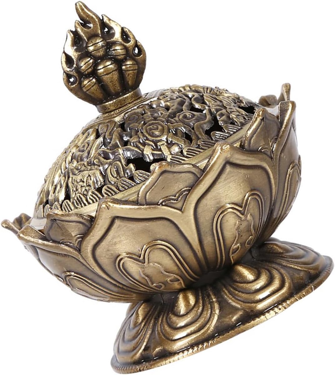 Rookhouder voor wierook - Vintage roker metaal - Elegante bronzen afwerking - Creëer een rustgevende sfeer - ShopVlot