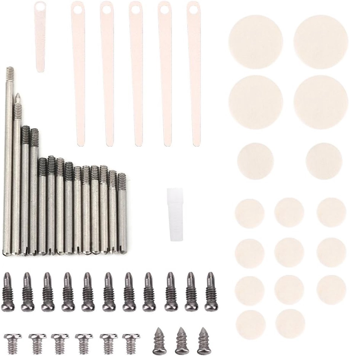 Metal Clarinet Repair Maintenance Parts Screws Pads Tool Set Clarinets Accessories for Clarinet Players and DIY - ShopVlot