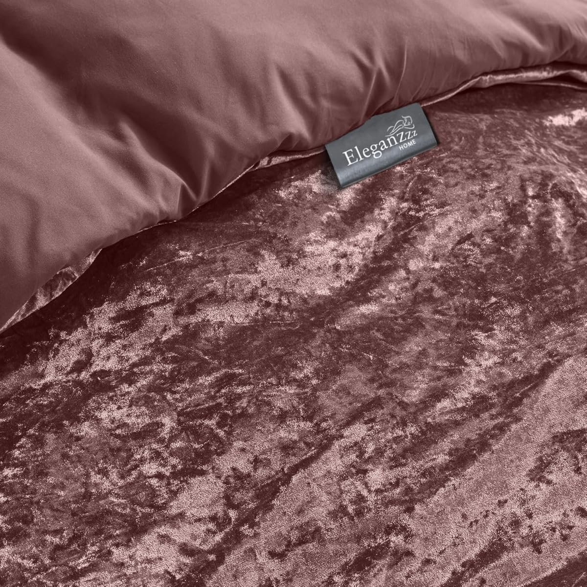 Duvet cover Crushed Velvet - rose 140x200/220cm - ShopVlot