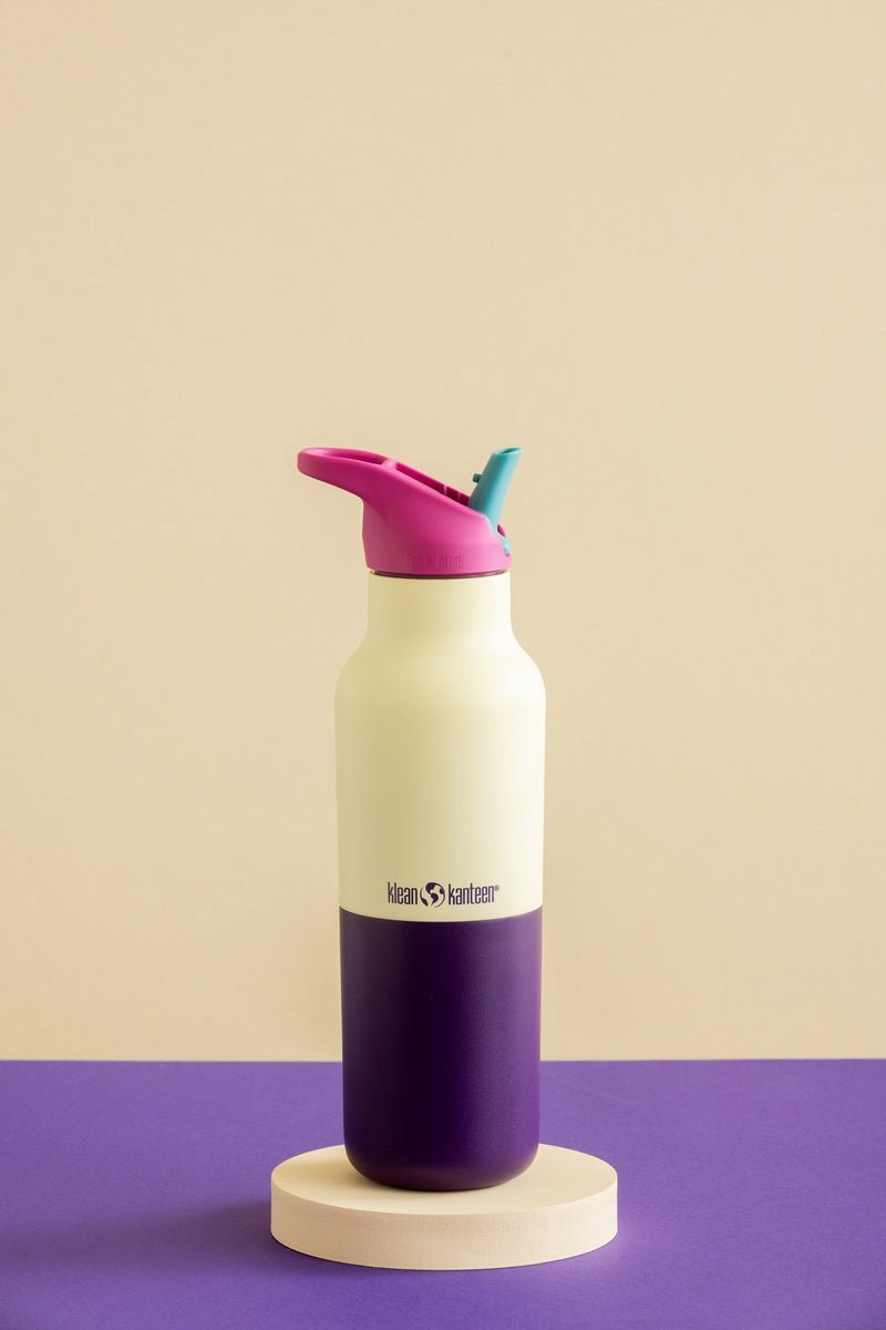 Klean Kanteen Rise Classic Insulated 473ml - Kaleidoscope Limited Wax Yellow Kaleidoscope- Special Edition Drinkfles – foto 7