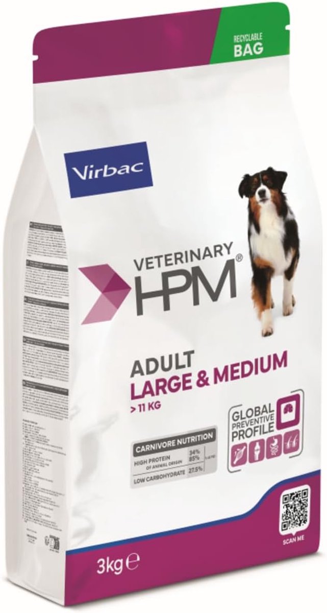 Veterinary HPM Adult Large & Medium Dog 3kg - ShopVlot