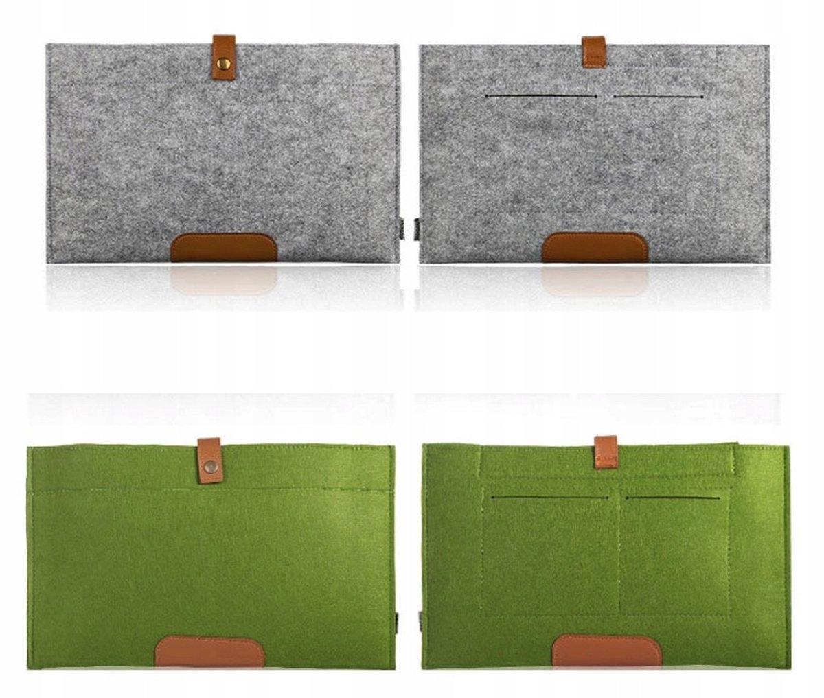 Beschermhoes voor 13" Laptop & Ultrabook - Stijlvol Vilt - Grijs